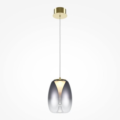 Pendul LED  design decorativ Splash auriu/gri