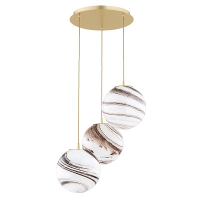 Lustra cu 3 pendule design minimalist Aruba