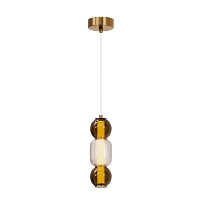 Pendul LED design modern decorativ Drop auriu