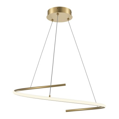 Lustra LED suspendata design circular Curve alama