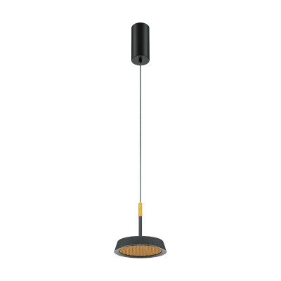 Pendul LED design modern El 14,5cm negru/auriu