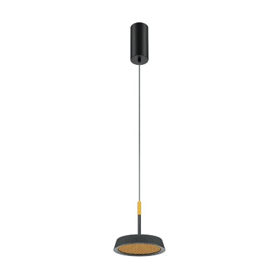 Pendul LED design modern El 14,5cm negru/auriu