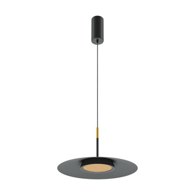 Lustra/Pendul LED design modern El 35cm negru/auriu