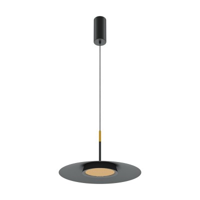 Lustra/Pendul LED design modern El 35cm negru/auriu