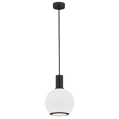 Lustra / Pendul design modern SAGUNTO Ø20cm, negru