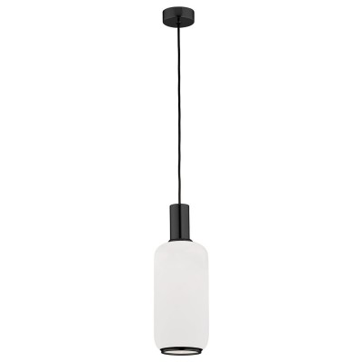 Lustra / Pendul design modern SAGUNTO 14cm, negru