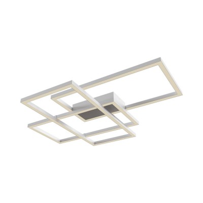 Lustra LED aplicata design minimalist Rida alb