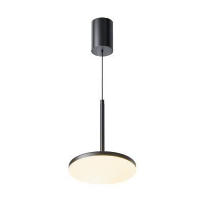 Lustra/Pendul LED iluminat design tehnic Plato D-18,5cm negru