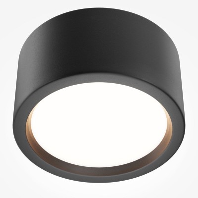 Spot LED aplicat cu protectie IP44 Hydra D-17.6cm negru