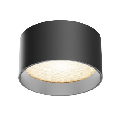 Spot LED aplicat design tehnic Vega D-14cm negru