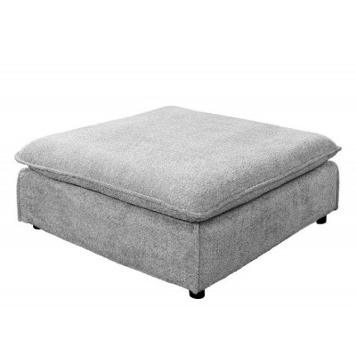  Taburete confortabil, suport pentru picioare Heaven 100cm, boucle gri