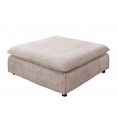 Taburete confortabil, suport pentru picioare Heaven 100cm, boucle sampanie bej