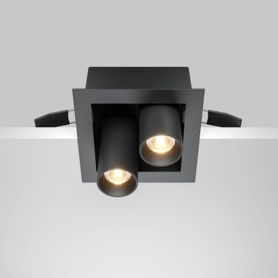 Spot LED incastrabil design tehnic Magnum 2 negru