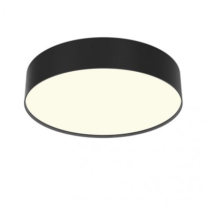 Plafoniera LED design tehnic Zoom D-30cm 3000K negru