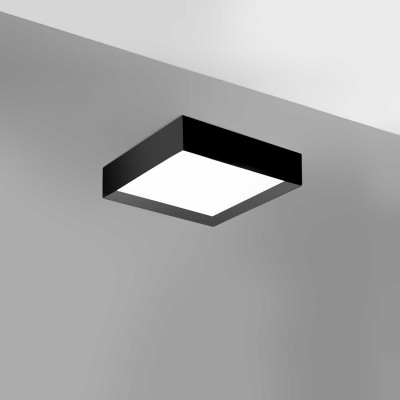 Plafoniera LED AOI 40x40cm, alb sau negru