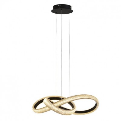 Lustra LED suspendata design modern Belle negru