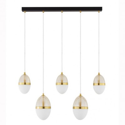 Lustra cu 5 pendule LED design modern Egna