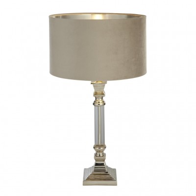 Veioza/Lampa de masa design lux elegant Belle crom/taupe