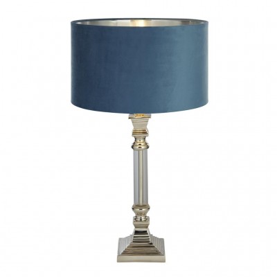 Veioza/Lampa de masa design lux elegant Belle crom/teal