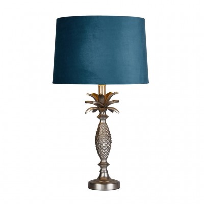 Veioza/Lampa de masa design lux elegant Belle argintiu/teal