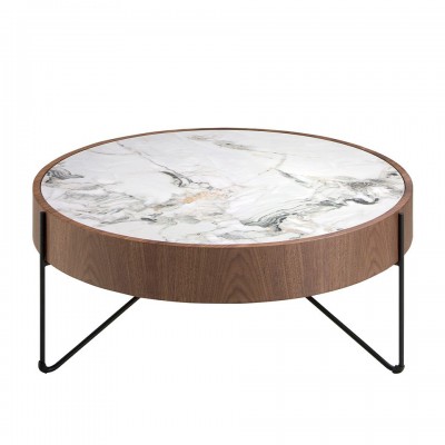 Masuta de cafea deosebita design LUX Walnut-Marble