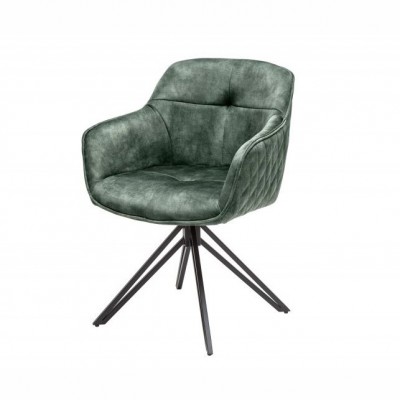 Set 2 scaune moderne pivotante Euphoria verde inchis