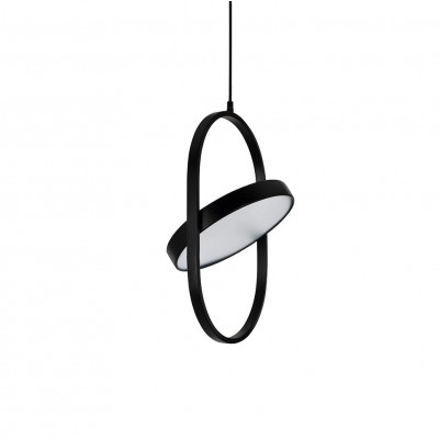 Lustra suspendata LED design minimalist SPINER 19 negru