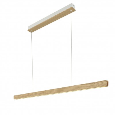 Lustra LED suspendata lemn design slim scandinav Ilgas