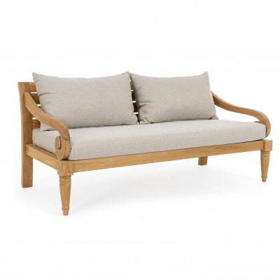 Canapea din lemn pentru exterior KARUBA NATURAL