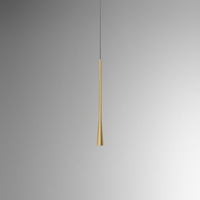 Lustra suspendata, Pendul LED slim DAFNE H-40cm alb, negru sau auriu