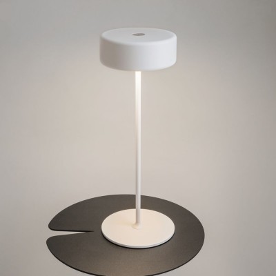 Lampa portabila cu baterii AI design alb