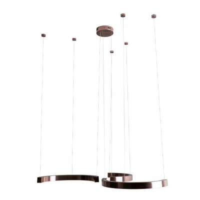 Lustra dimabila LED suspendata LOTUS Brushed Bronze