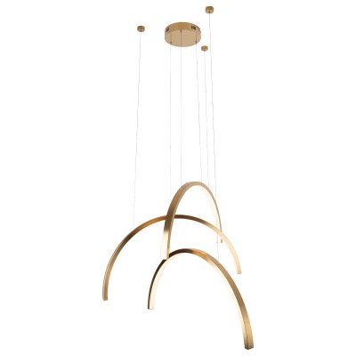 Lustra LED design decorativ modern Trio Arc Brushed Gold