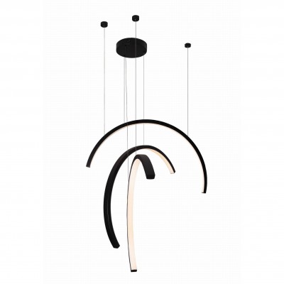Lustra LED design decorativ modern Trio Arc Matt Black