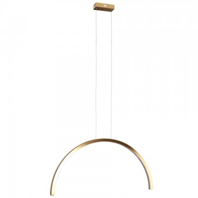 Lustra LED design decorativ modern Trio Arc I Brusched Gold