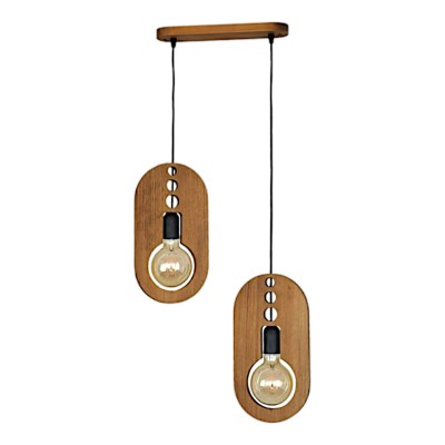 Lustra rustica fabricata manual din lemn MELISSA 2L