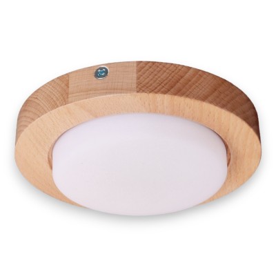 Spot aplicat LED fabricat manual din lemn OKIO