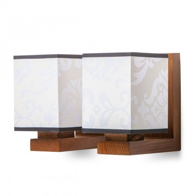 Aplica de perete clasica fabricata manual din lemn ROYALE WHITE