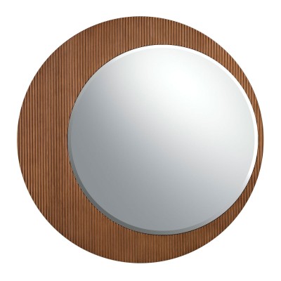 Oglinda decorativa design LUX Walnut 110cm