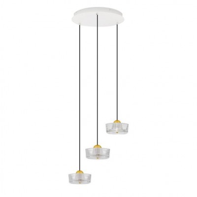 Lustra cu 3 pendule LED design modern KEROS