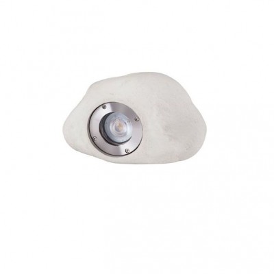 Iluminat exterior ambiental, spot din ciment IP65 SOFT alb