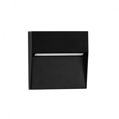 Mini Aplica LED pentru iluminat exterior IP65 RAY negru