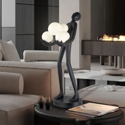 Figurina decorativa / Lampa de masa design lux La Carga