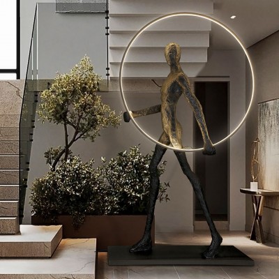 Figurina XXL decorativa / Lampa LED de podea design lux Caminante 