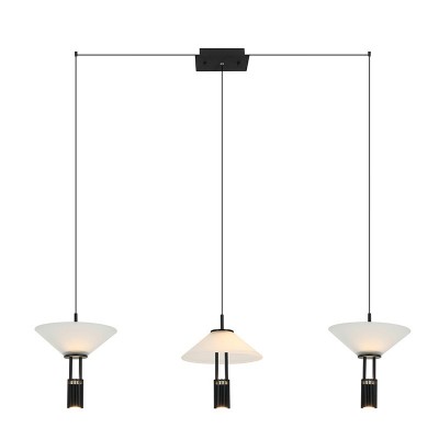 Lustra LED suspendata design modern decorativ Newy 3L negru