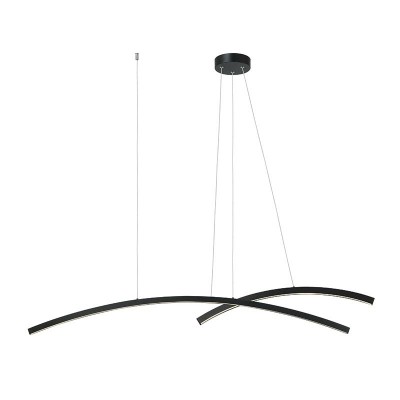Lustra LED dimabila design minimalist Paulen negru