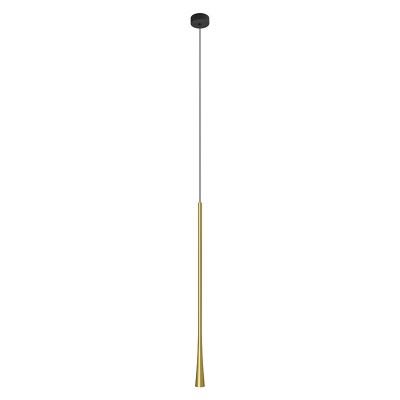 Pendul LED stil minimalist modern Slim negru/alama