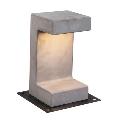 Mini Stalp LED din beton pentru iluminat exterior IP54 Luna H-30cm