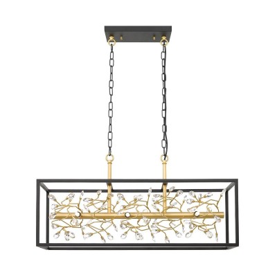 Lustra eleganta design modern Spring auriu, negru