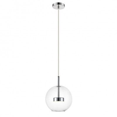 Pendul, Lustra LED suspendata moderna Enceladus crom